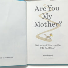 Load image into Gallery viewer, Are You My Mother by PD P. D. Eastman Dr. Seuss 1960 Vintage Beginner Kids Books

