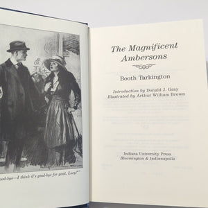 The Magnificent Ambersons By Booth Tarkington Library Of Indiana Classics Novel