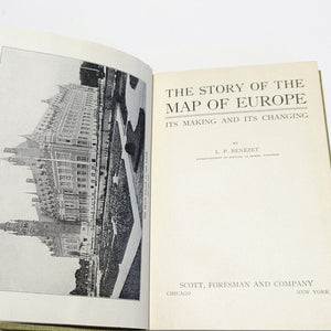 The Story Of The Map Of Europe Benezet Old Antique Illustrated Vintage Map Book