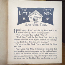 Load image into Gallery viewer, Vintage The Little Red Hen And The Big Black Fox By Nina R Jordan Whitman 1932
