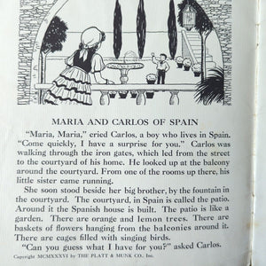 Maria And Carlos Of Spain 1936 Platt And Munk Vintage Childrens Kids Book