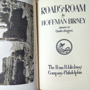 Roads To Roam By Hoffman Birney First 1st  Edition 1930 Rare Antique Book