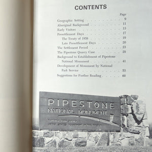 Pipestone National Monument Minnesota State American Indian History Murray Book