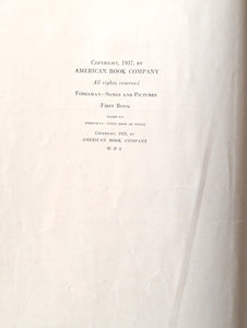 Songs And Pictures First 1st Book by Robert Foresman 1937 Vintage Kids Music Bk