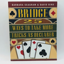 Load image into Gallery viewer, 25 Bridge Card Game Strategy Tips Guide 3 Book Lot By Barbara Seagram David Bird
