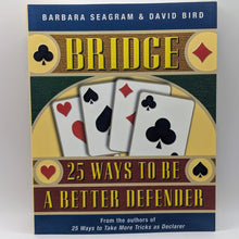 Load image into Gallery viewer, 25 Bridge Card Game Strategy Tips Guide 3 Book Lot By Barbara Seagram David Bird
