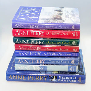 Anne Perry Christmas Story Series Cozy Mystery 8 Books Lot Hardcover 1st Edition