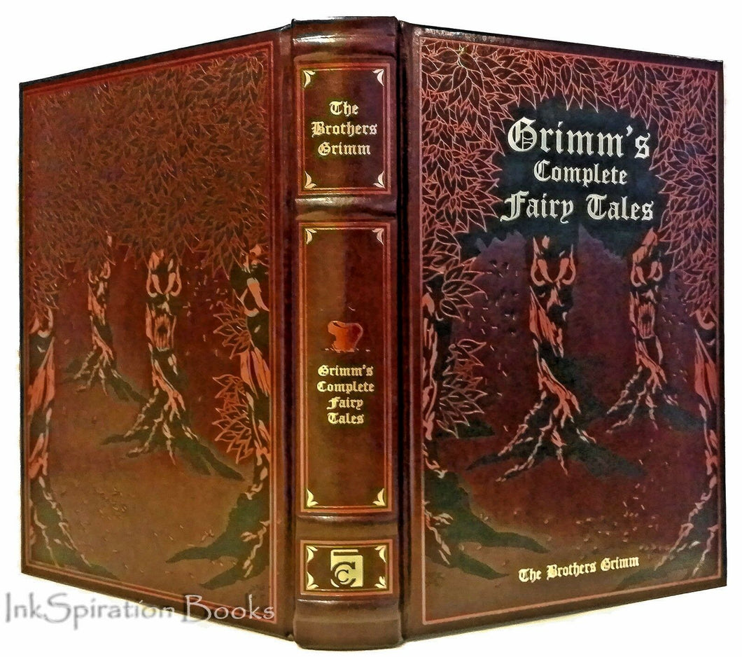 The Brothers Grimm Complete Fairy Tales Collection Leather Bound Stories Classic