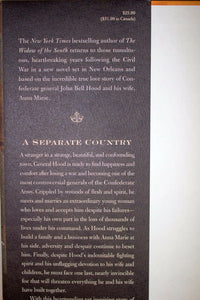 A Separate Country by Robert Hicks SIGNED Book First 1st Edition Hardcover
