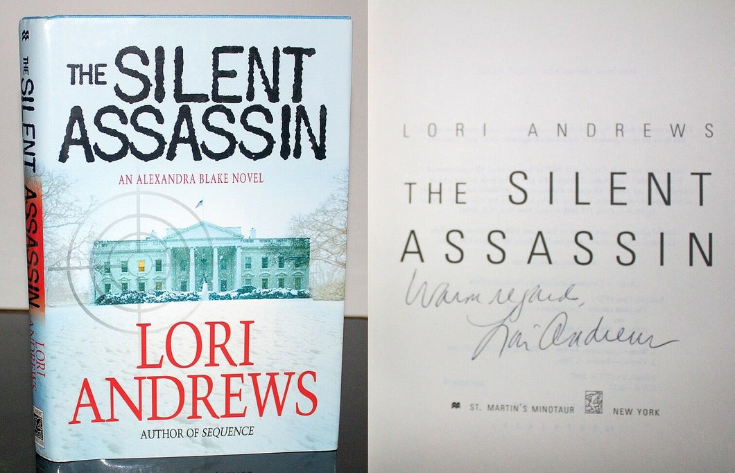 The Silent Assassin Dr. Alexandra Blake by Lori Andrews SIGNED Book 1st Edition