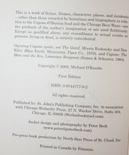 Load image into Gallery viewer, O&#39;Banion&#39;s Gift by Michael O&#39;Rourke SIGNED Book First Edition 1st Hardcover
