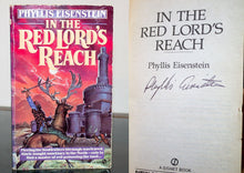 Load image into Gallery viewer, In the Red Lords Reach by Phyllis Eisenstein SIGNED Vintage Fantasy Paperback PB
