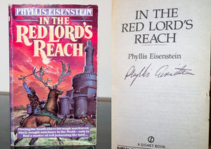 In the Red Lords Reach by Phyllis Eisenstein SIGNED Vintage Fantasy Paperback PB