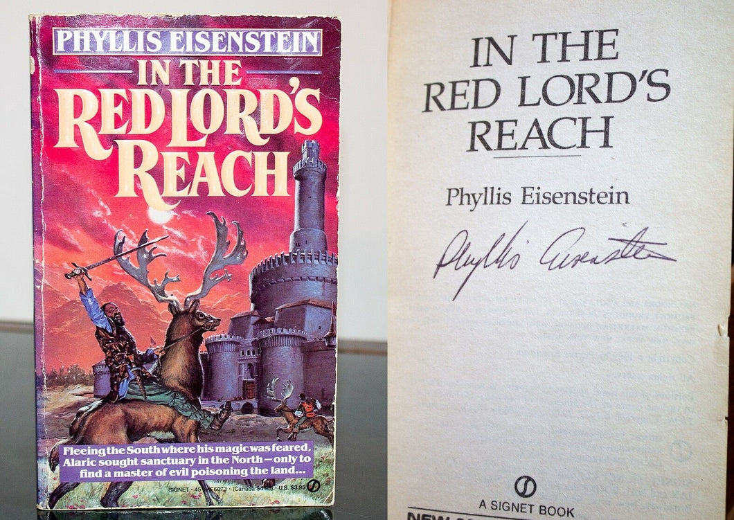 In the Red Lords Reach by Phyllis Eisenstein SIGNED Vintage Fantasy Paperback PB
