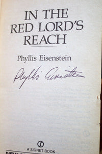 In the Red Lords Reach by Phyllis Eisenstein SIGNED Vintage Fantasy Paperback PB