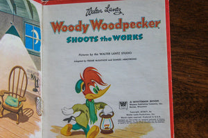 Woody Woodpecker Shoots the Works 1955 Whitman Tell-a-Tale Vintage Book Lantz