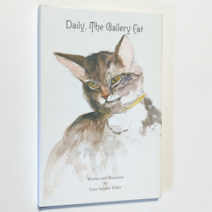Daily The Gallery Cat Book of Watercolor Art Prints Gaye Sanders Fisher Signed