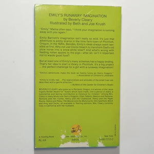 Emily's Runaway Imagination By Beverly Cleary Childrens Vintage Paperback 1980