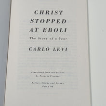 Load image into Gallery viewer, Christ Stopped at Eboli : The Story of a Year by Carlo Levi Book FSG Classics
