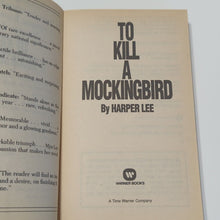 Load image into Gallery viewer, To Kill A Mockingbird By Harper Lee Vintage Paperback Book Warner Brothers 1982
