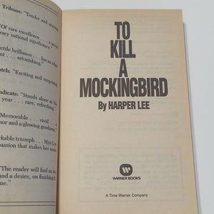 To Kill A Mockingbird By Harper Lee Vintage Paperback Book Warner Brothers 1982
