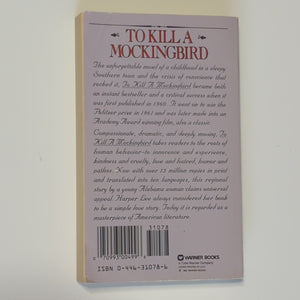To Kill A Mockingbird By Harper Lee Vintage Paperback Book Warner Brothers 1982