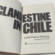 Load image into Gallery viewer, Clandestine in Chile by Gabriel Garcia Marquez 1st Edition Vintage Paperback Bk
