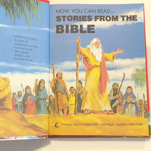 Now You Can Read Vintage Bible Stories For Children Kids Large Type Illustrated