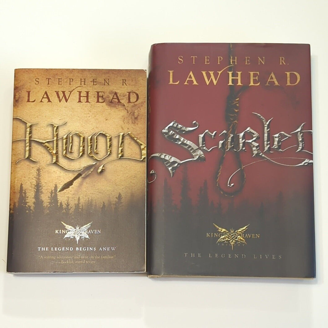 Hood Scarlet by Stephen Lawhead 1st Edition King Raven Trilogy Series Book 1 2