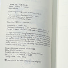 Load image into Gallery viewer, Catholic Boy Blues : A Poet&#39;s Journal of Healing by Norbert Krapf (2015,...
