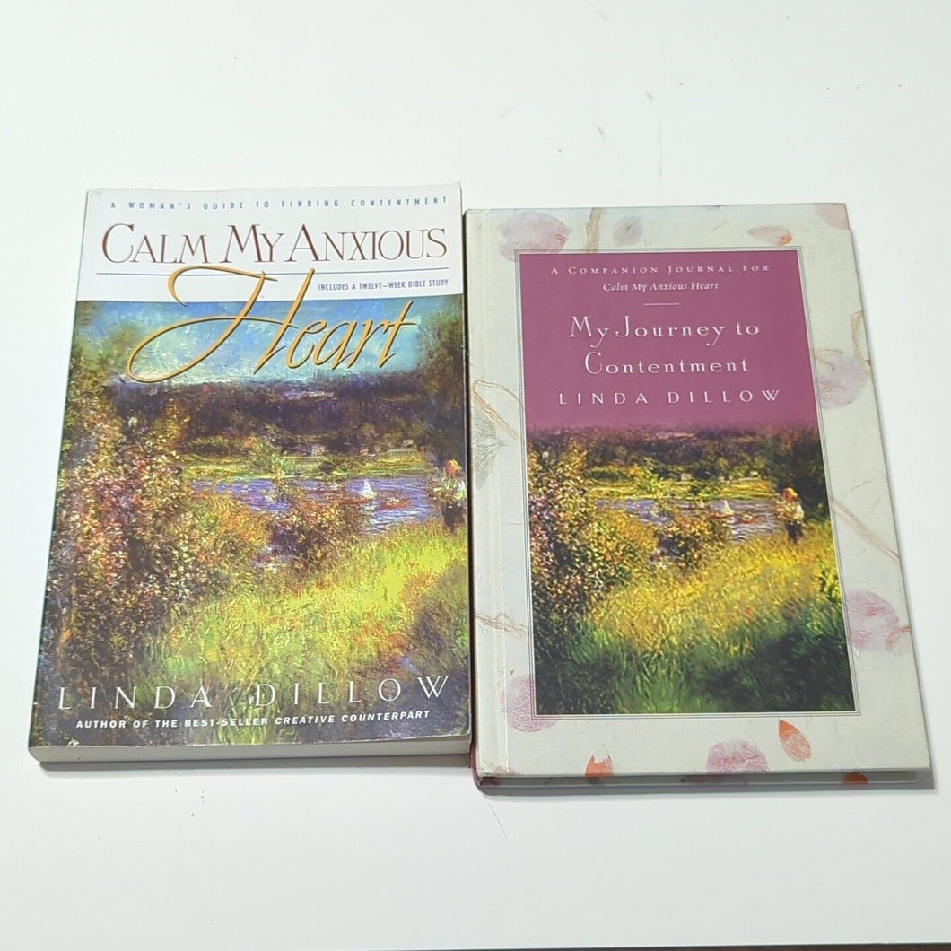 Calm My Anxious Heart By Linda Dillow & Companion Journal Journey To Contentment