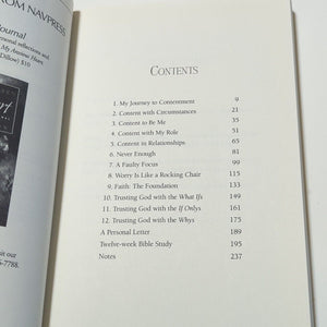 Calm My Anxious Heart By Linda Dillow & Companion Journal Journey To Contentment