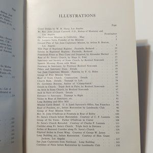San Juan Capistrano Mission Church California History 1st Edition Fr. Engelhardt