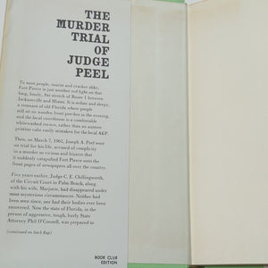 The Murder Trial Of Judge Joe Peel Jim Bishop Vintage True Crime Hardcover Book
