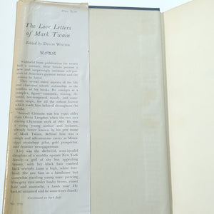 Vintage The Love Letters Of Mark Twain 1st First Edition Hardcover 1949 Book DJ