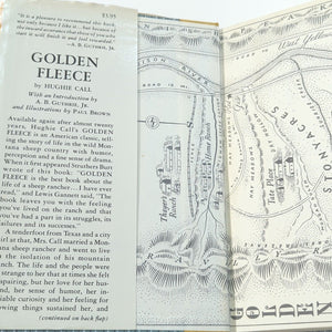 Golden Fleece Hughie Call Vintage Montana History Sheep Ranch Story A B Guthrie