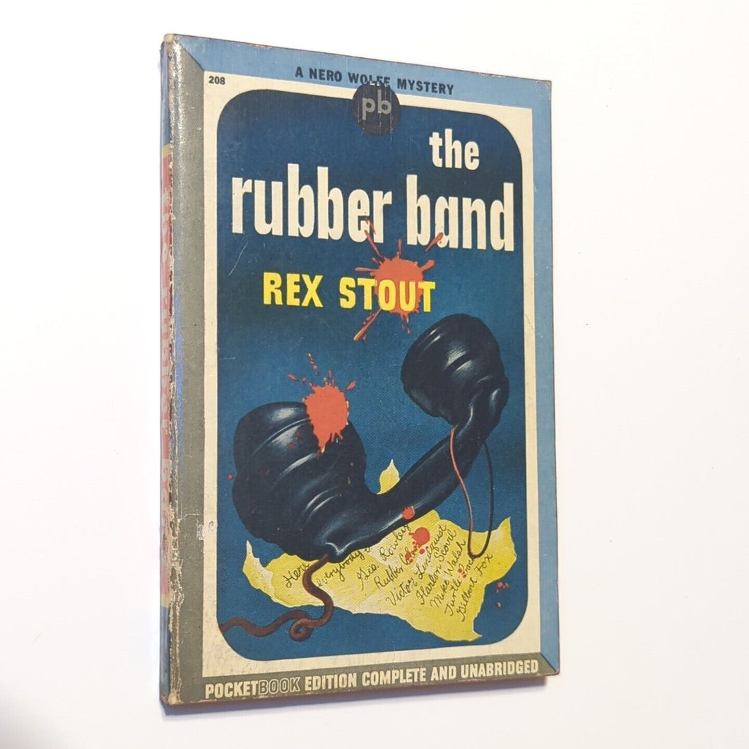 The Rubber Band By Rex Stout Nero Wolfe Mystery Vintage Paperback