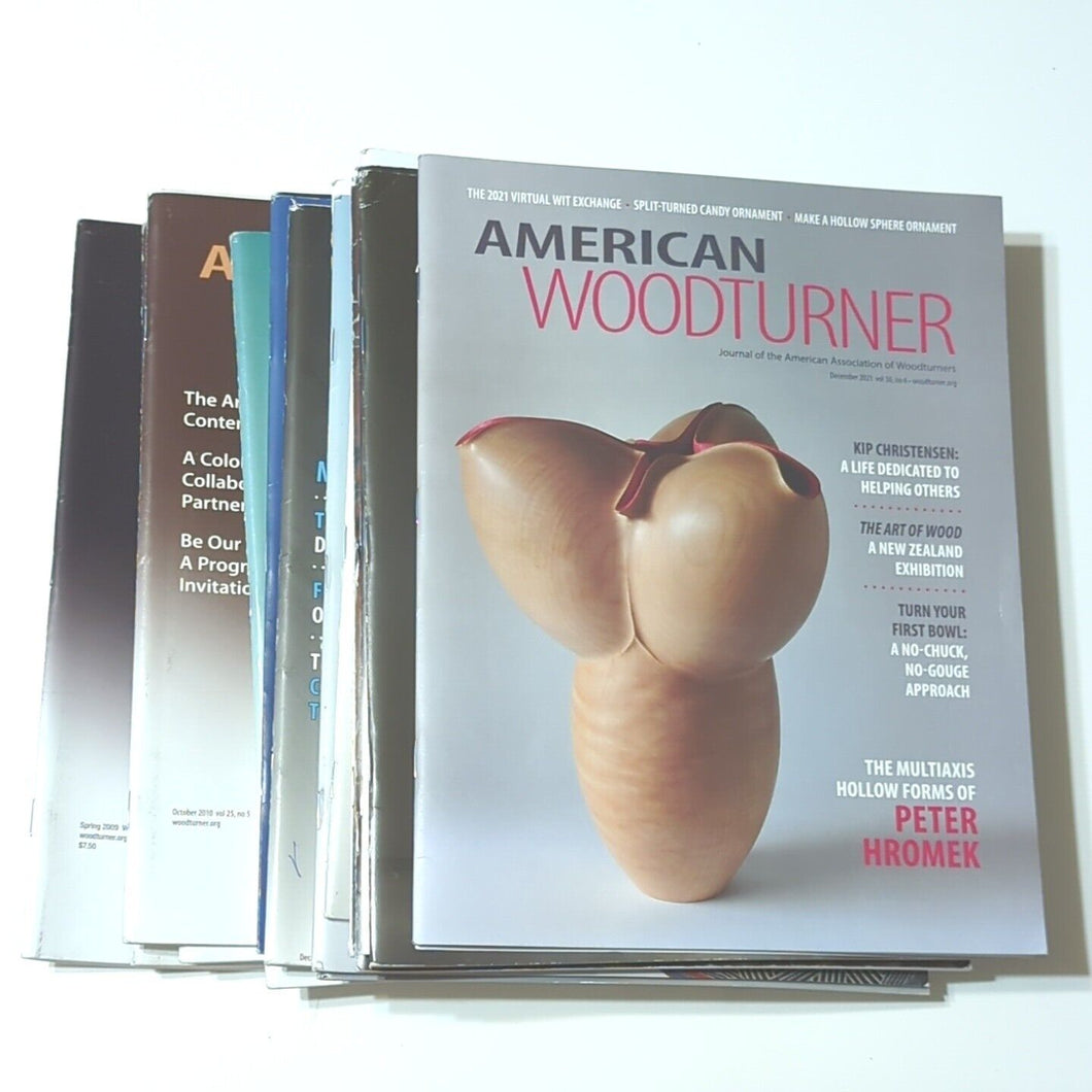 American Woodturner Woodworking AAW Magazine Book Issue Lot 2009 2010 2014 2021