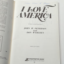 Load image into Gallery viewer, I Love America Musical Peterson &amp; Wyrtzen Singspiration Vintage Music Song Book
