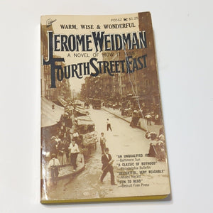 4th Fourth Street East By Jerome Weidman 1st Edition Vintage Paperback Book