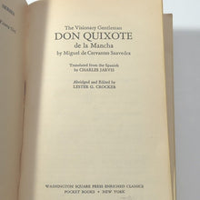 Load image into Gallery viewer, Don Quixote by Miguel de Cervantes 1970s Vintage Paperback Pocket Books Classic
