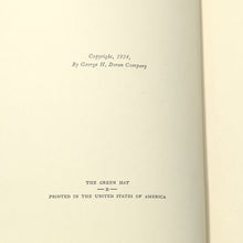Load image into Gallery viewer, The Green Hat By Michael Arlen First Edition 1924 Vintage Novel Hardcover Book
