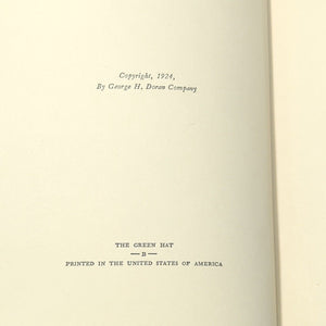 The Green Hat By Michael Arlen First Edition 1924 Vintage Novel Hardcover Book