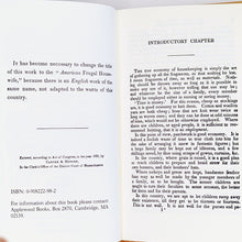 Load image into Gallery viewer, The American Frugal Housewife By Mrs. Child Facsimile 1833 Hardcover Cookbook BK
