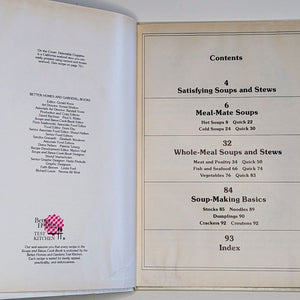 Vintage 1978 Better Homes and Gardens Soups and Stews Recipes Hardcover Cookbook