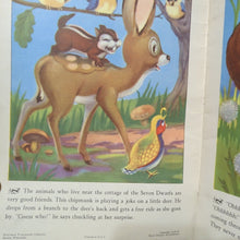 Load image into Gallery viewer, Vintage Walt Disney&#39;s Animals From Snow White And The Seven 7 Dwarfs 1938 #922
