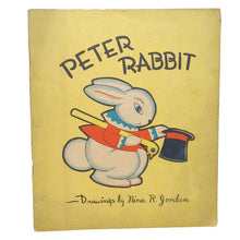 Load image into Gallery viewer, Vintage Peter Rabbit By Beatrix Potter Illustrated Nina R Jordan Whitman 1932 Bk

