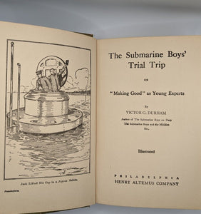 The Submarine Boys Series Final Trip Victor G Durham Vintage Childrens Book 1909