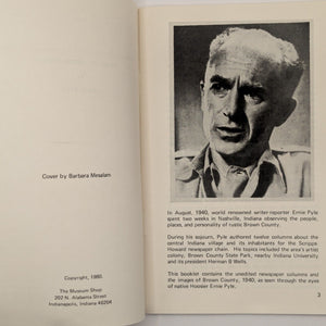 RARE Images Of Brown County Indiana History By Ernie Pyle OOP Book