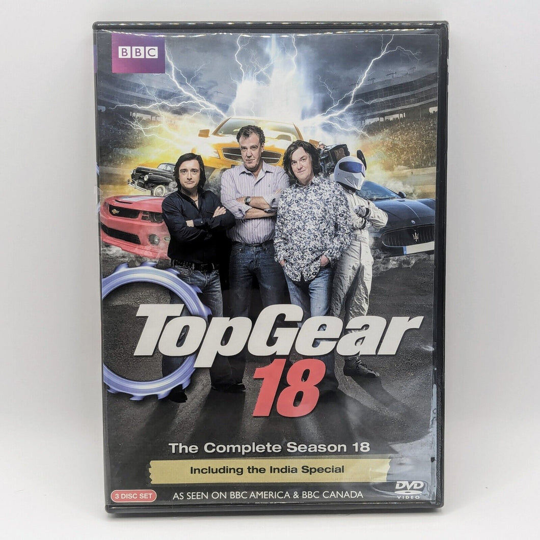 BBC Top Gear The Complete Season 18 Series (DVD, 2012, 3-Disc Set) UK TV Show